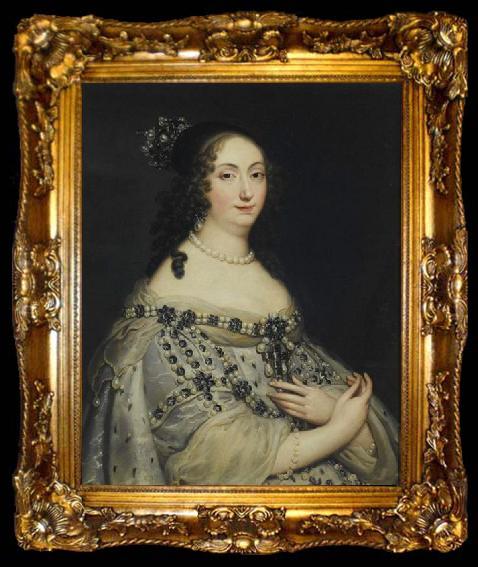 framed  Justus van Egmont Portrait of Louise Marie Gonzaga de Nevers, ta009-2